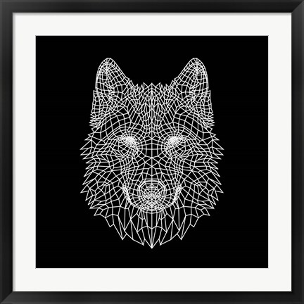 Framed Black Woolf Print