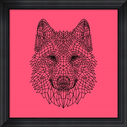 Framed Pink Woolf Print