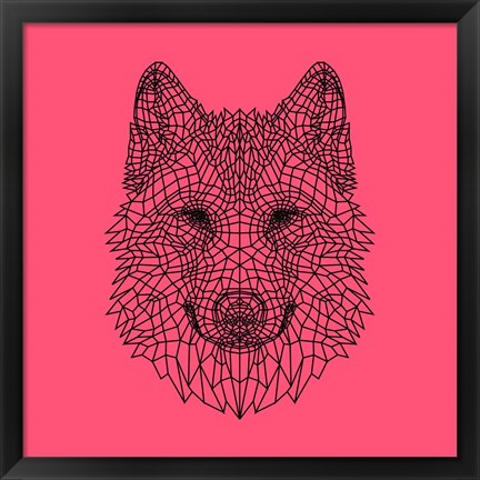 Framed Pink Woolf Print