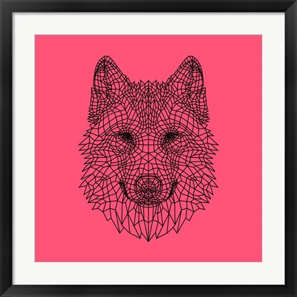 Framed Pink Woolf Print