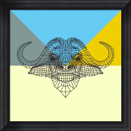 Framed Party Buffalo Mesh Print