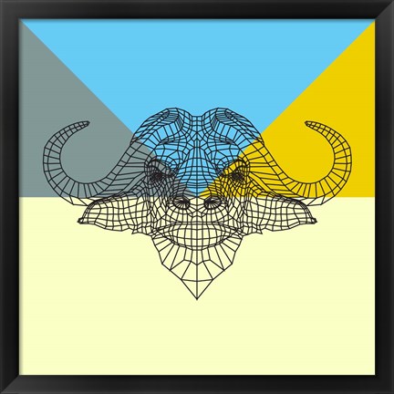 Framed Party Buffalo Mesh Print