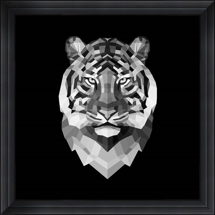 Framed Tiger Head Print