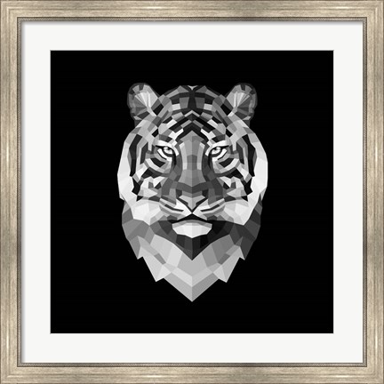 Framed Tiger Head Print