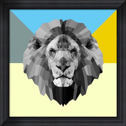 Framed Party Lion Print