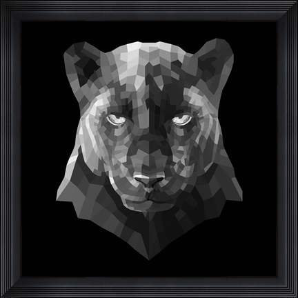 Framed Black Panther Print