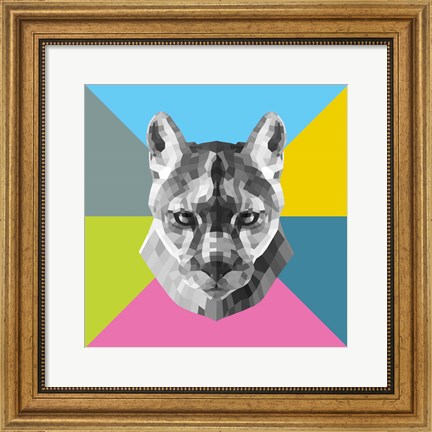 Framed Party Mountain Lion Print
