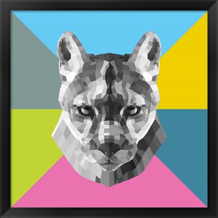 Framed Party Mountain Lion Print