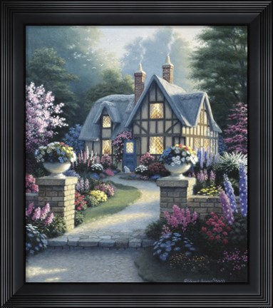 Framed Olde Bailey Cottage Print