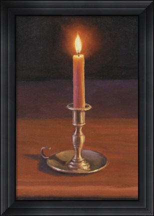 Framed Single Candle Print
