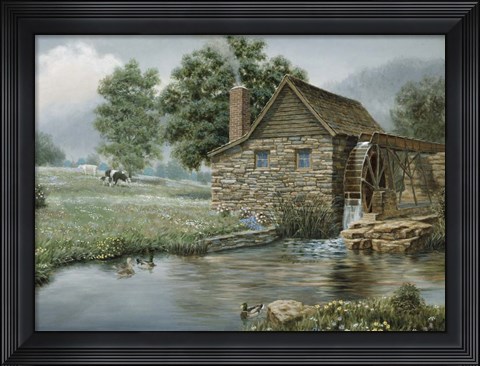 Framed Country Mill Print