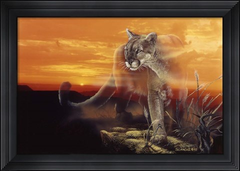 Framed Ghost Of The Badlands Print