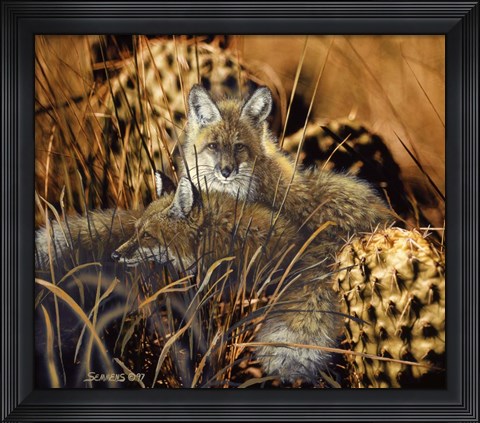 Framed Needles And Pins Print