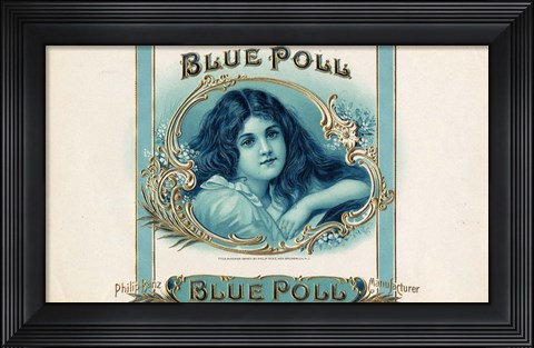 Framed Blue Poll Print