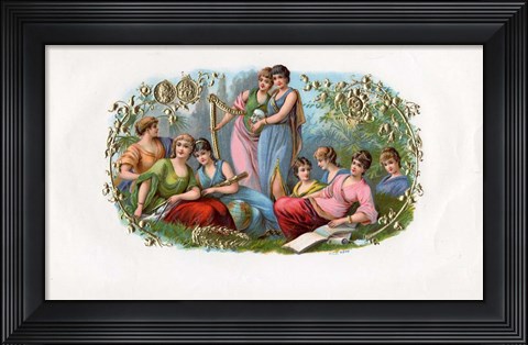 Framed Vintage Cigarl Label IV Print
