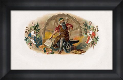 Framed Vintage Cigar Label VI Print