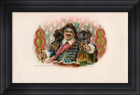 Framed Vintage Cigar Label II Print