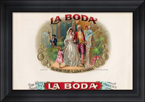 Framed La Boda Print
