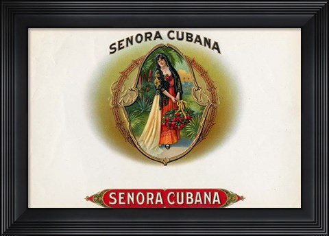 Framed Senora Cubana Print