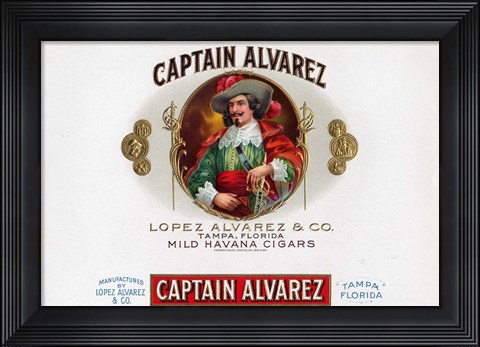 Framed Captain Alvarez Print