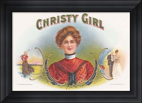 Framed Christy Girl Print
