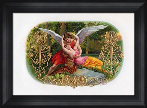 Framed Vintage Cigar Label V Print