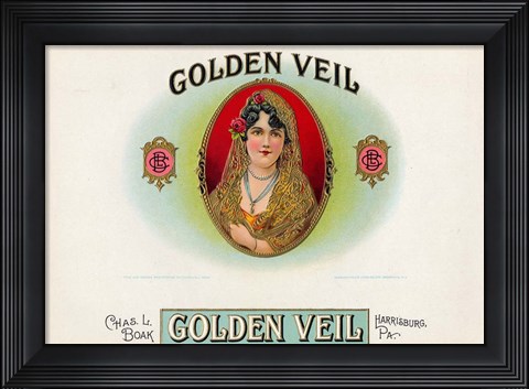 Framed Golden Veil Print