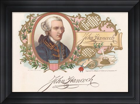 Framed John Hancock Print
