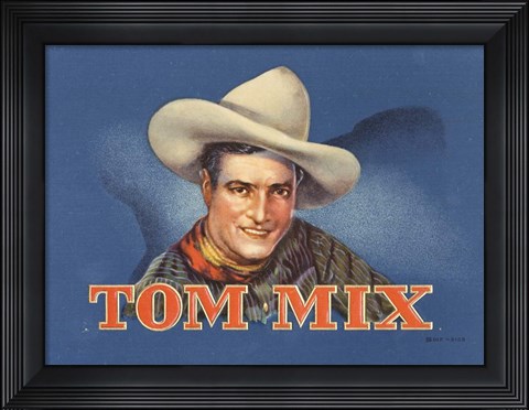 Framed Tom Mix Print