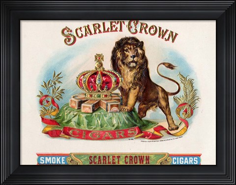 Framed Scarlet Crown Print