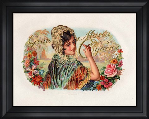 Framed Marca De Cigarros Print