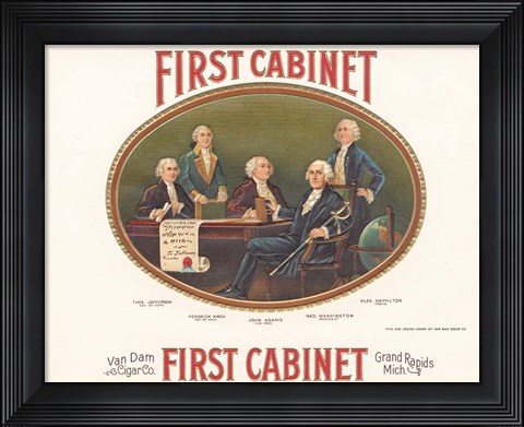 Framed First Cabinet Print