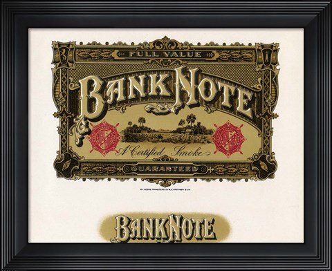 Framed Bank Note Print