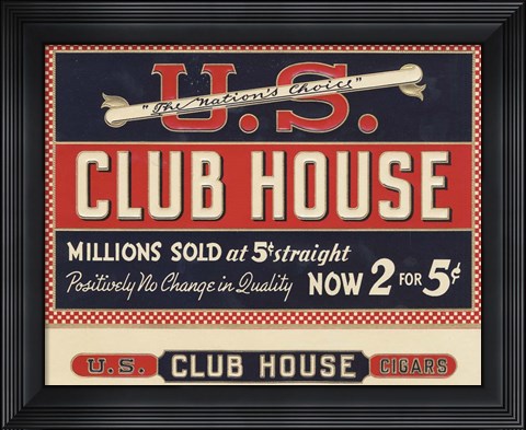 Framed Club House Print