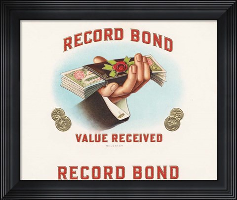 Framed Record Bond Print