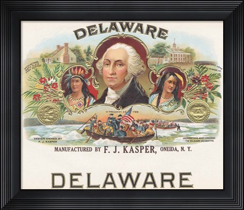 Framed Delaware Print