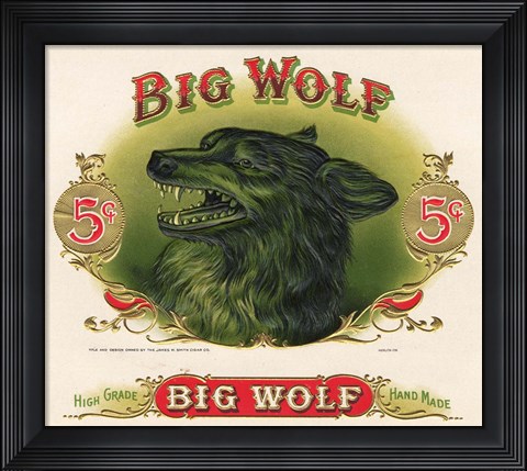Framed Big Wolf Print