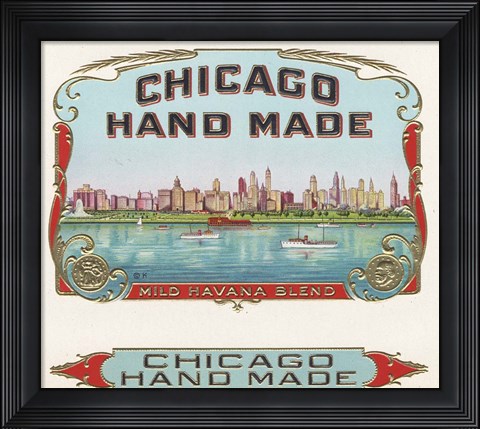 Framed Chicago Hand Made Print