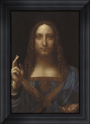 Framed Salvator Mundi Print