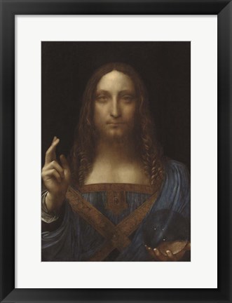 Framed Salvator Mundi Print