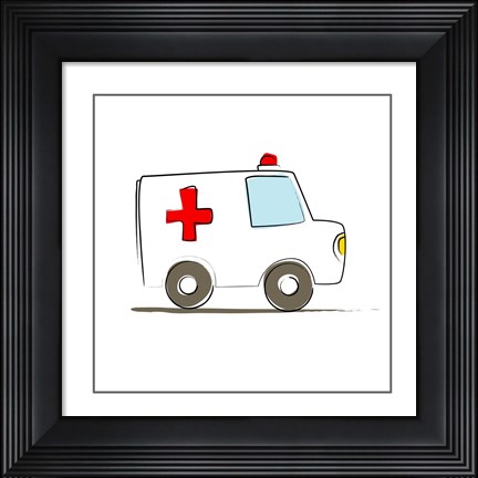 Framed Ambulance Print