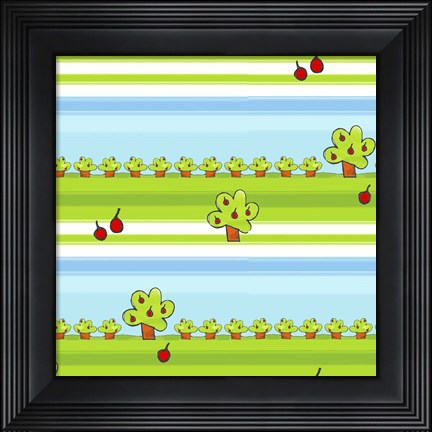 Framed Apple Orchard Print