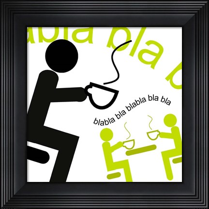 Framed Blabla Bla Print