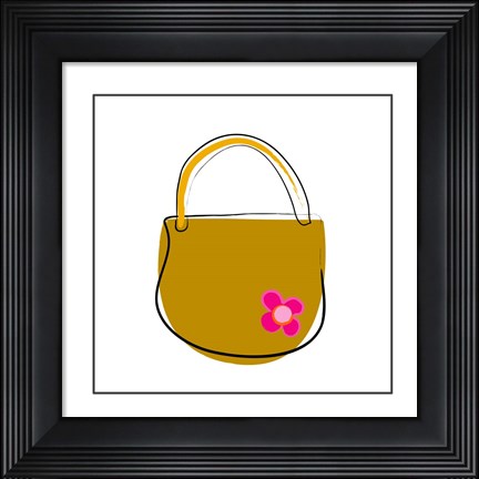 Framed Brown Purse Print