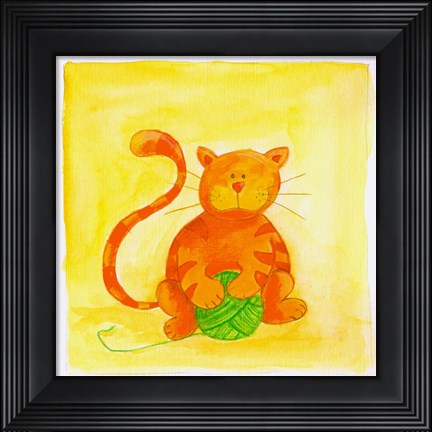 Framed Cat 2 Print