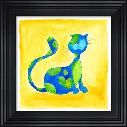 Framed Cat 3 Print