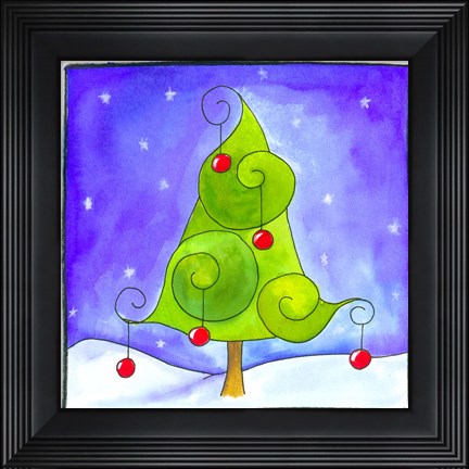 Framed Christmas Tree Print