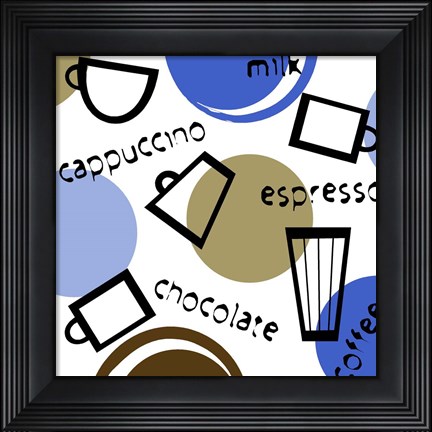 Framed Coffees Print