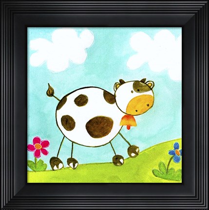 Framed Cow Print