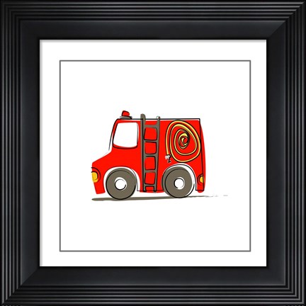 Framed Firetruck Print
